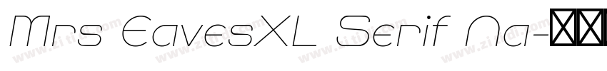 Mrs EavesXL Serif Na字体转换
